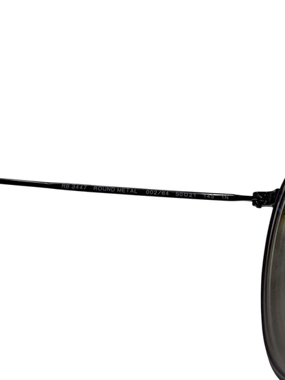 レイバン ROUND METAL RB3447 サングラス ブラック ラウンドメタル フルリム ラウンド ITU6789LI1IG 【SALE】