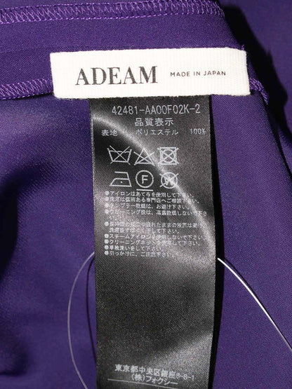 アディアム ヘーゼルドレス 42481 ワンピース 0 パープル ウエストギャザー ITKQ3SVG88K0 【SALE】