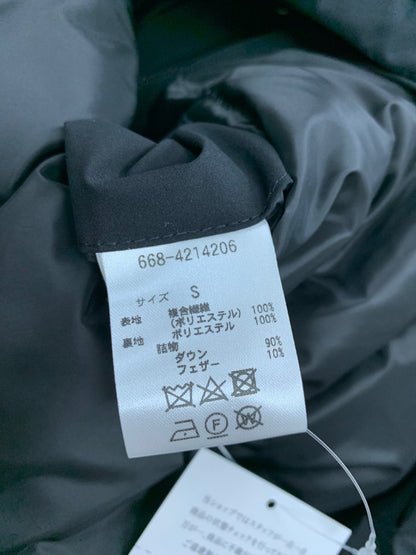 ナノユニバース ｢西川ダウン(R)｣フードデタッチャブルMATSUMIダウン 668-4214206 ダウンジャケット S ブラック スタンドネック IT83X1JSQWVR