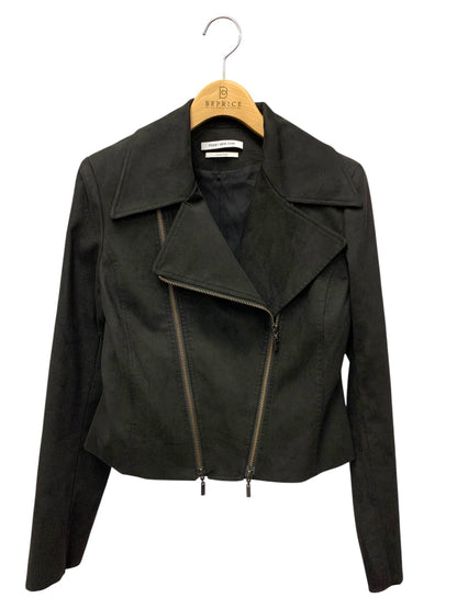 フォクシーニューヨーク collection Suede Jacket 39211 ジャケット 40 ブラック ITPE8UF048SE