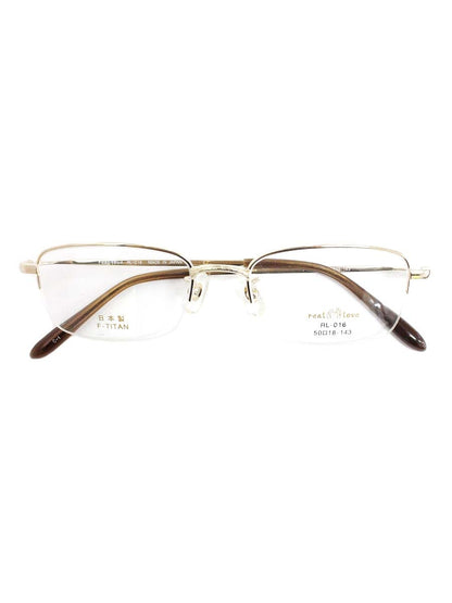 ジョンレノン real love リアルラブ RL016 メガネ ゴールド メタルフレーム ハーフリム スクエア ITF46GFWAX7C 【SALE】