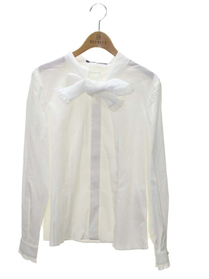 エムズグレイシー 720513 シャツ ブラウス 38 ホワイト フリルブラウス ITIB970TN558