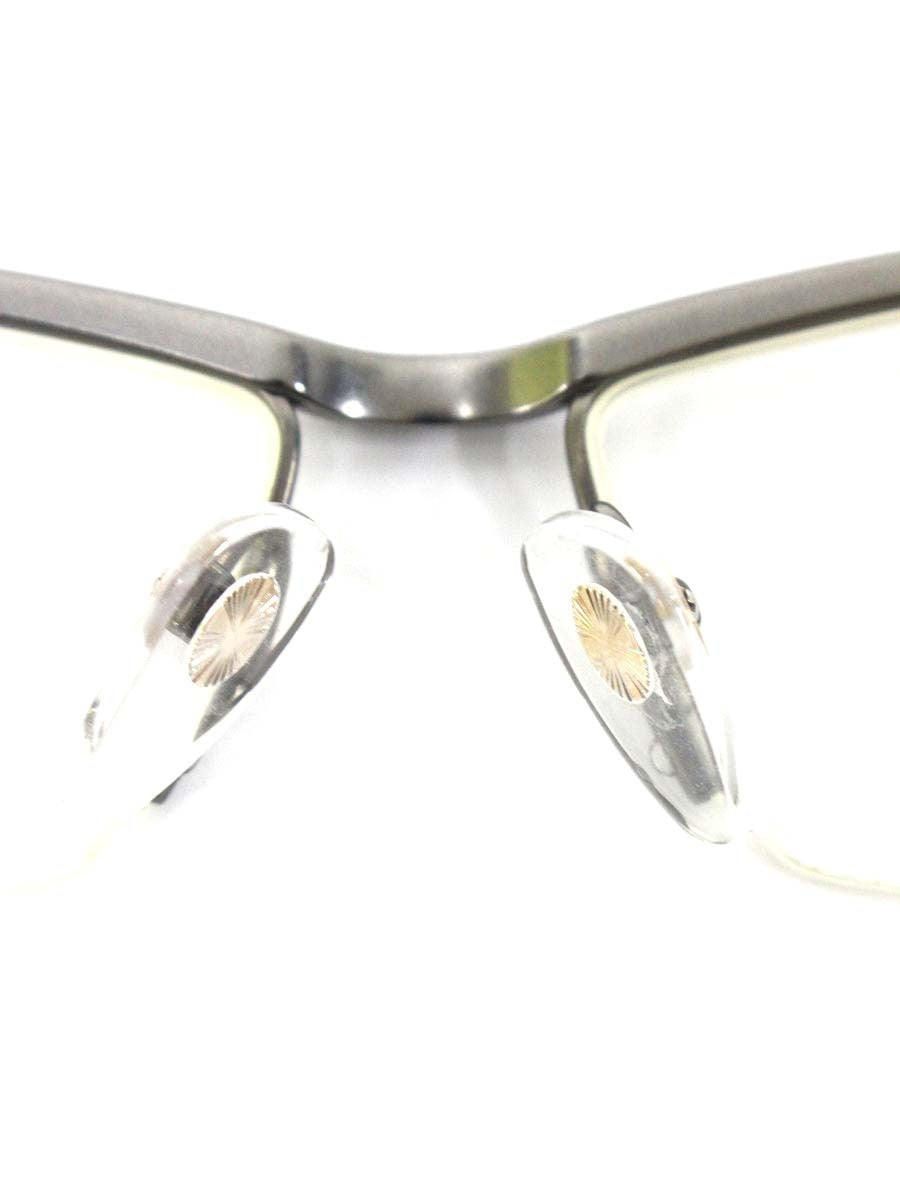 マサキマツシマ MF-1148 眼鏡 メガネ ガンメタル メタルフレーム ハーフリム スクエア ITI9Q8PA6XX0