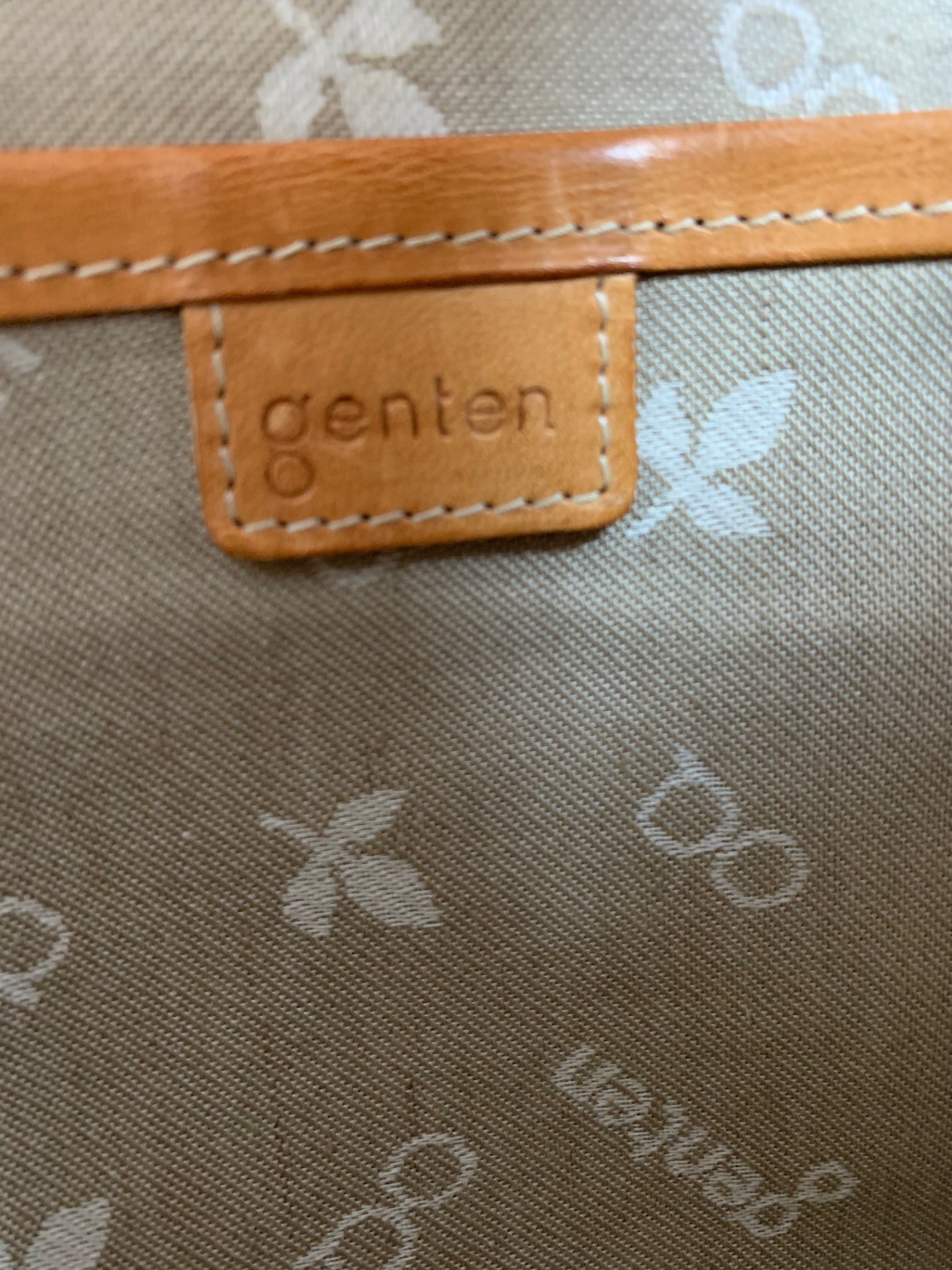 ゲンテン ショルダーバッグ ブラウン レザー フラワー カットワーク ITAVKPV7ZG5K 【SALE】