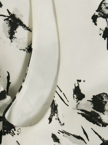 セルフォード CWF0202052 ワンピース 38 ホワイト Vネック フラワーモチーフ タックフレア ITMWYX5P6J1C 【SALE】