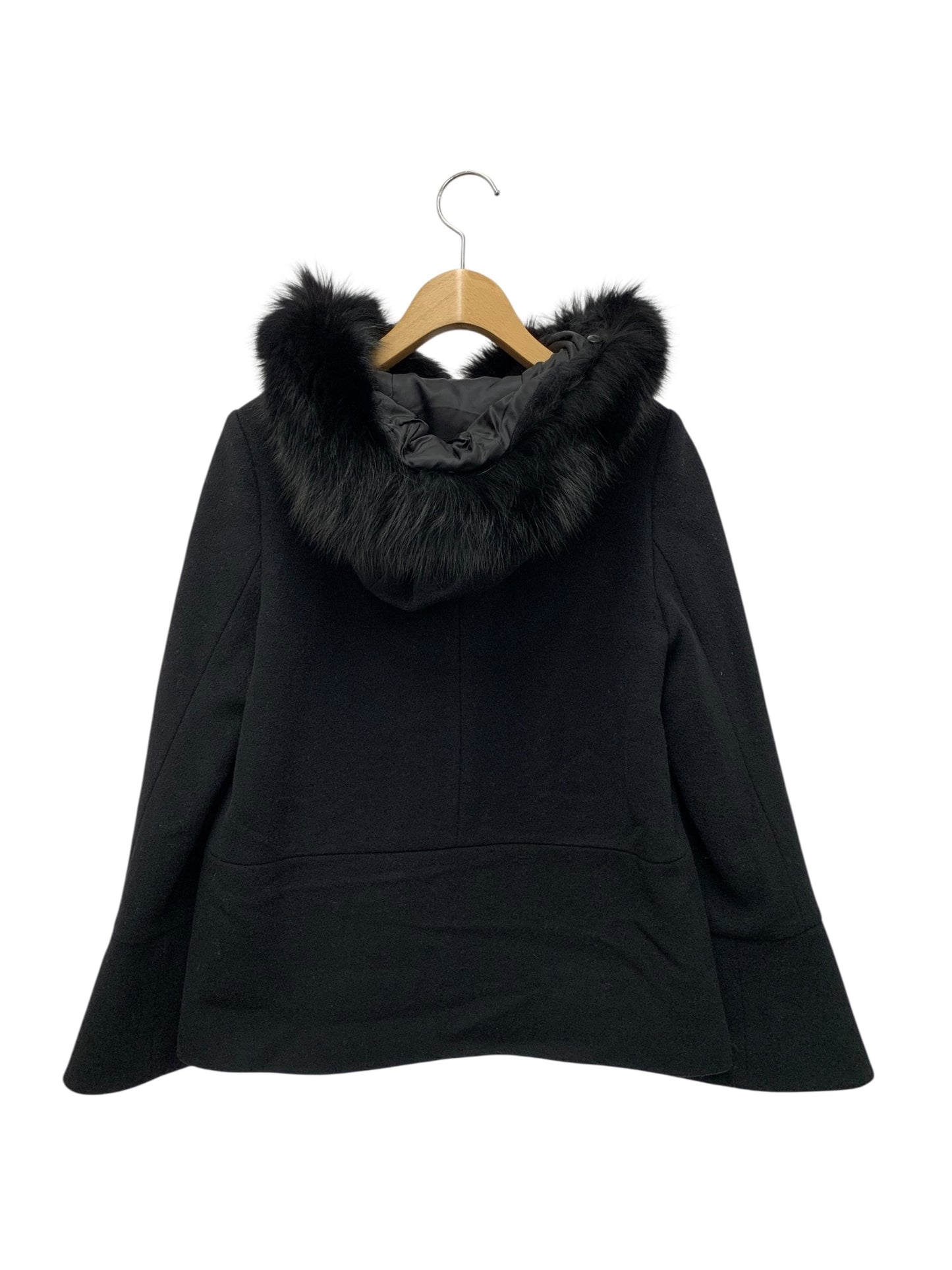 エリザ 27505111 ジャケット 1 ブラック フォックスファー衿 ブルゾン IT3F6MI8JFN0 【SALE】