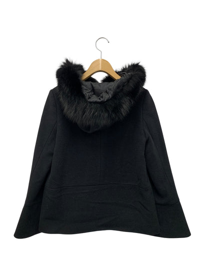 エリザ 27505111 ジャケット 1 ブラック フォックスファー衿 ブルゾン IT3F6MI8JFN0 【SALE】