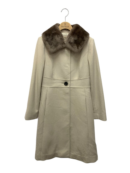 フォクシーブティック Coat Noisette 36160 コート 38 ベージュ ヌートリアファー ITQV2D2INVY8