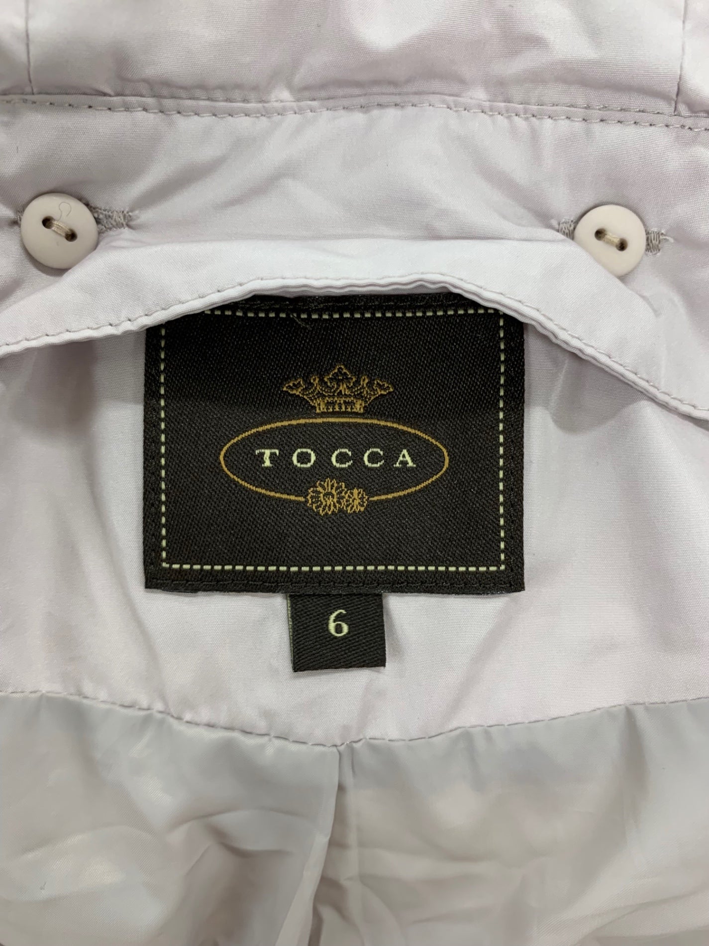 トッカ CWTOKW0505 ダウンコート 6 ピンク ベルベット フェイクファー フード ITGU3NJF6KJU