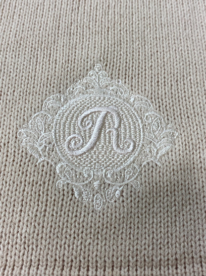 ルネ 6012570 ニット 34 ピンク ロゴ刺繍 ITCOCO4WSEBL