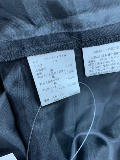 エムズグレイシー 411334 ワンピース 42 ブラック 花 レース ITDEPKAZLN5C