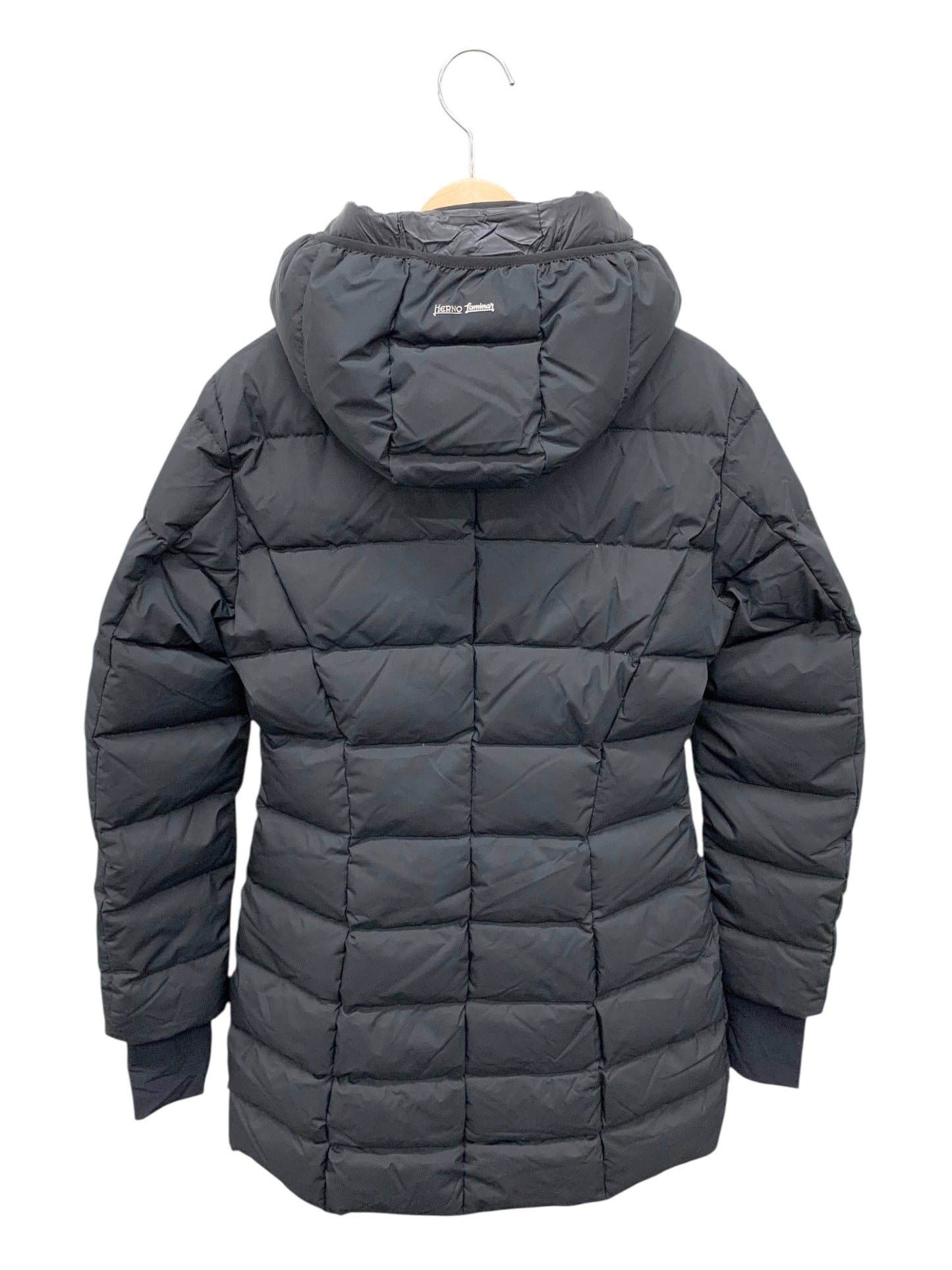 ヘルノ LAMINAR PI080DL-11106-9300 ダウンジャケット 40 ブラック ラミナー ナイロン IT5N4CZZI4RS