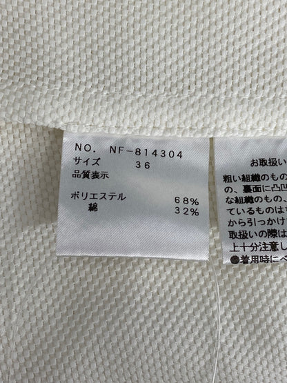 エムズグレイシー 814304 ボレロ 36 ホワイト フリル リボン メッシュ ITPI6Z76LZ3C