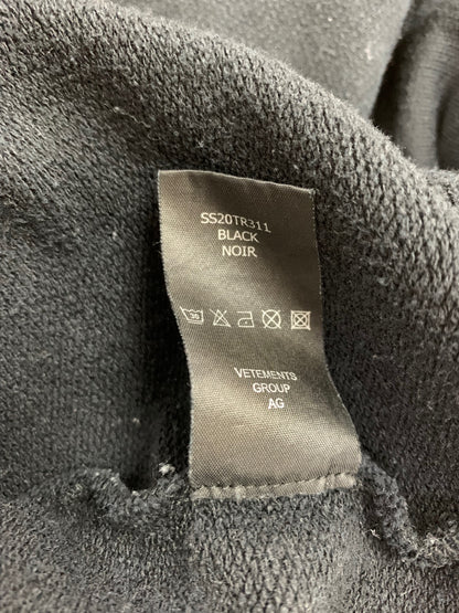ヴェトモン SS20TR311 パーカー XS ブラック Postage Hoodie ポステージ ロゴ ITLRQLVCVJEO