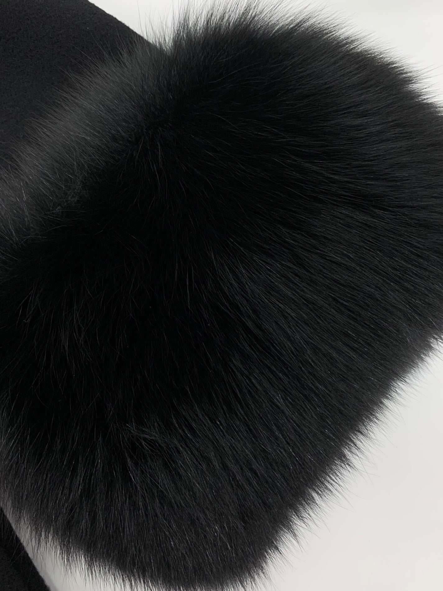 トゥービーシック UWF81-820809 ジャケット 40 ブラック ノーカラー フォックスファー ウール ITUZ9W04O2QY