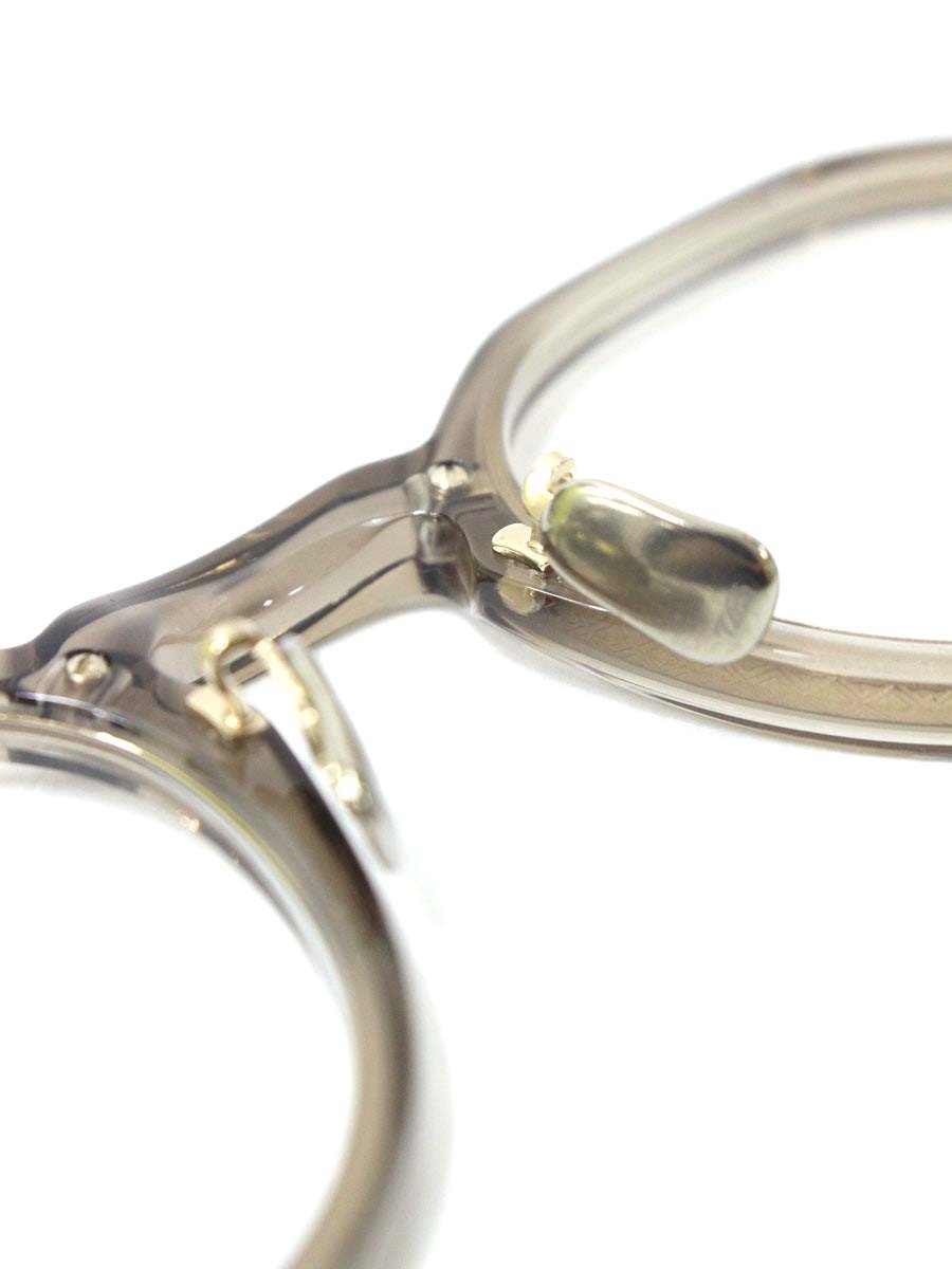 アイヴァン7285 570 メガネ 透明 ベージュ コンビフレーム フルリム ウェリントン IT7MR9BGTH4S