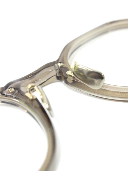 アイヴァン7285 570 メガネ 透明 ベージュ コンビフレーム フルリム ウェリントン IT7MR9BGTH4S