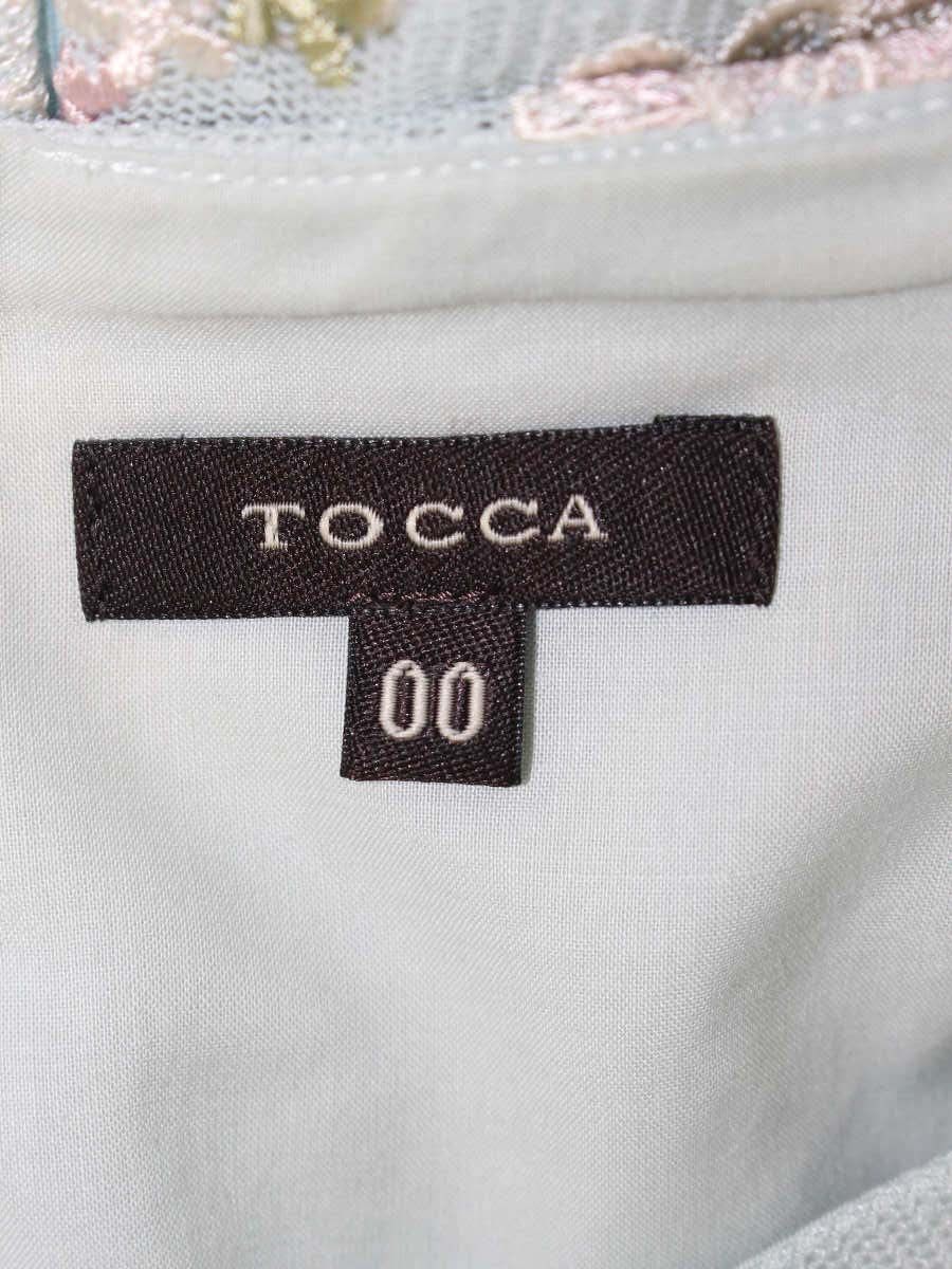 トッカ COPTOHM0410 ワンピース 00 ブルー フラワーモチーフ レース ITS0JVJRGO16