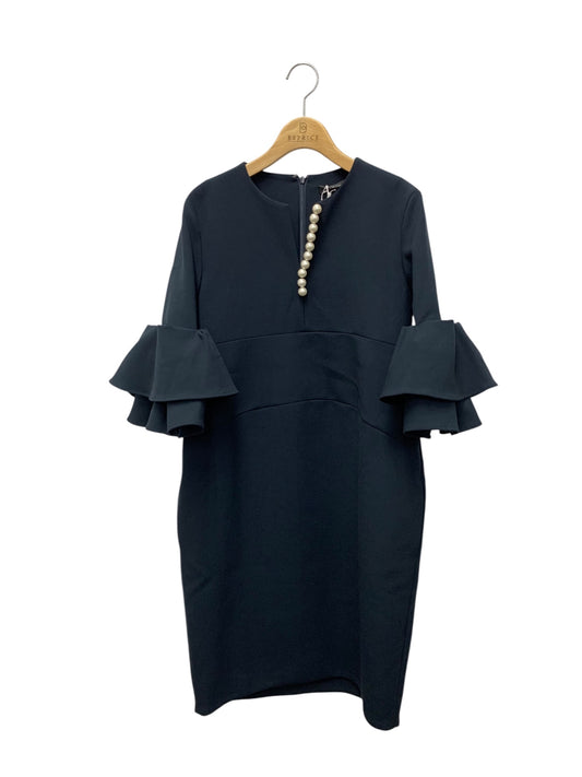 ヨーコチャン ティアード スリーブ パールスリット ワンピース ドレス YCD-621-776 38 ネイビー ITYL70TYWPLC