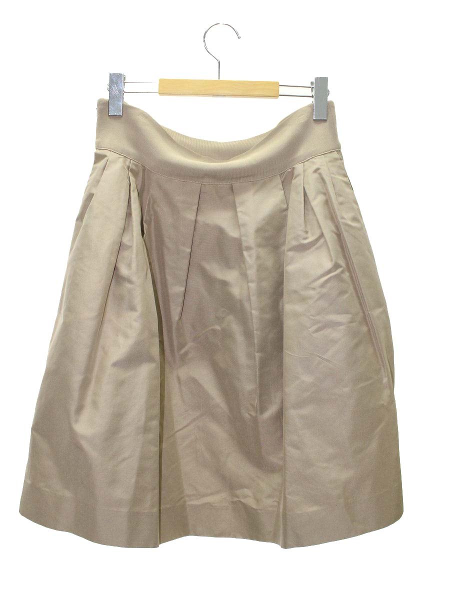 フォクシーブティック 34894 スカート 42 ベージュブラウン フレアー ITT3RZIA6MS2