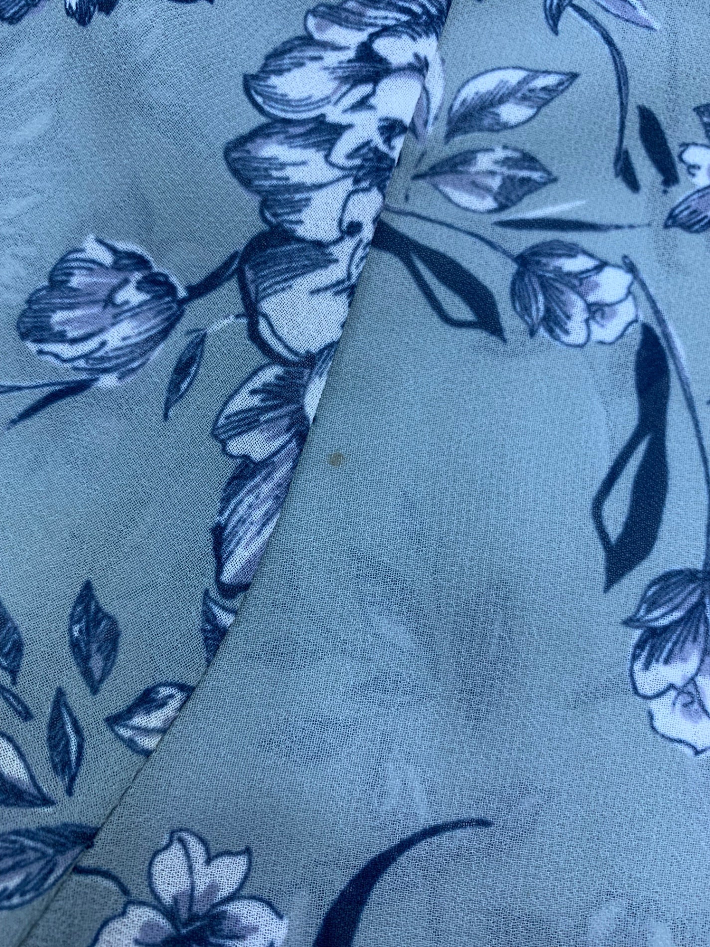 ダイアグラム 03214 ワンピース 36 ブルー 花 ベルト ITKV0PTZPTS0