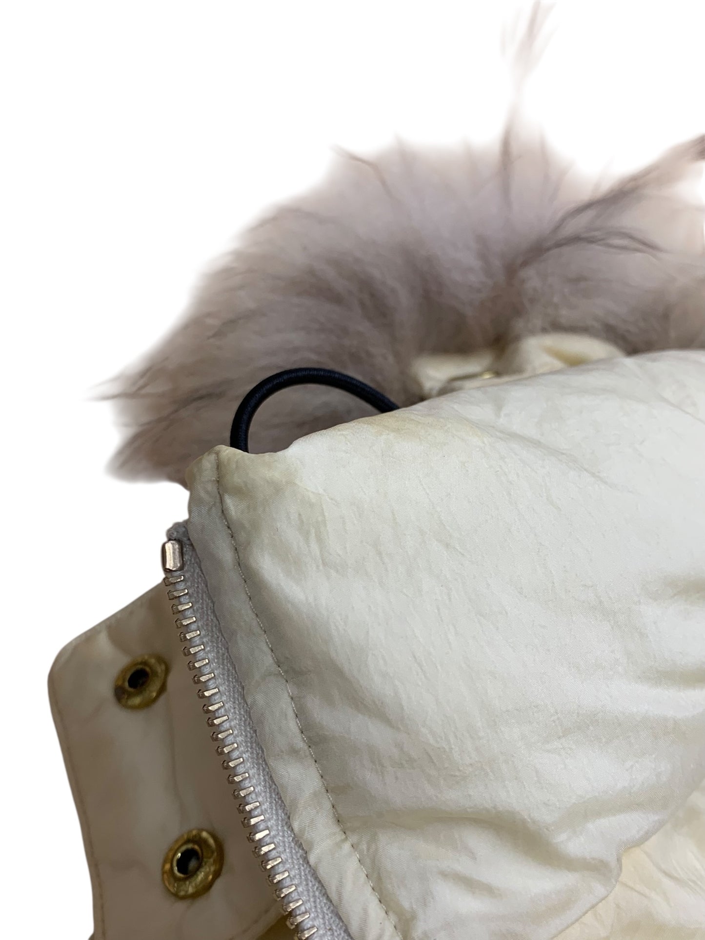 タトラス ORSIERA LTA18A4573 ダウンベスト 03 アイボリー ラクーンファー IT78OO0B4HG4