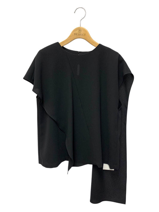 アドーア 531-8110325 ブラウス 38 ブラック アシンメトリー IT9HNSJQOSSO