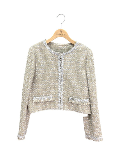 フォクシーブティック Jacket Fiore 43253 ジャケット 40 ベージュ ツイード ITSN2YU24U98