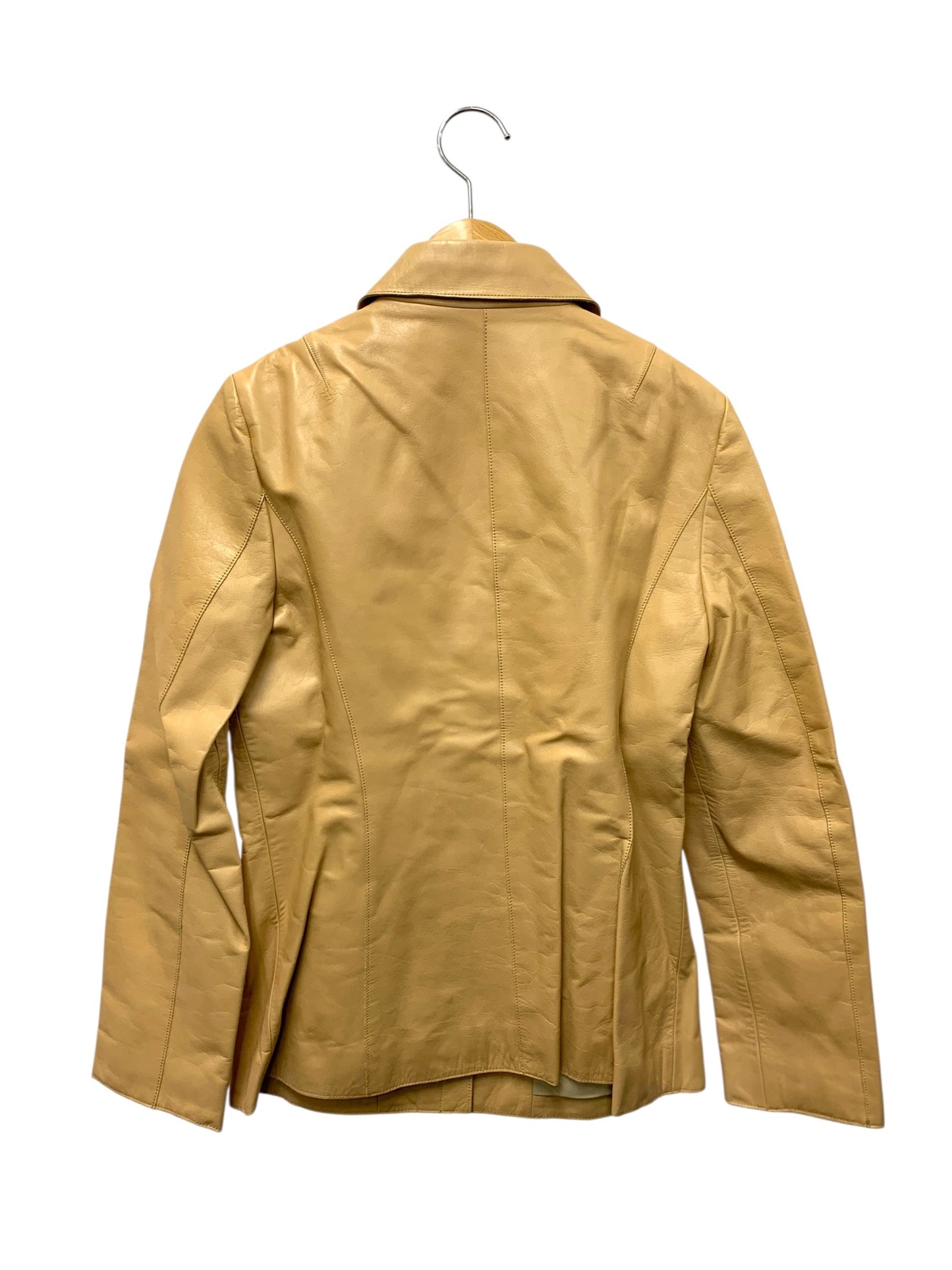 ハロッズ 10110009 セットアップ ブラウン 牛革 レザー ジャケット スカート ITT7M2KG2LH2