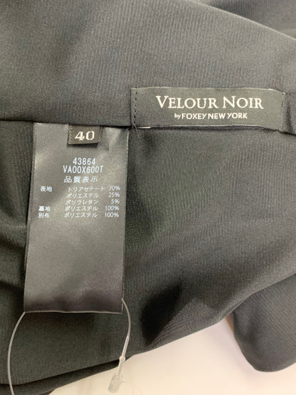 ベロアノワール by フォクシーニューヨーク Dress caddipeia 43864 ワンピース 40 ブラック フリル ITOQS8U1BRTC