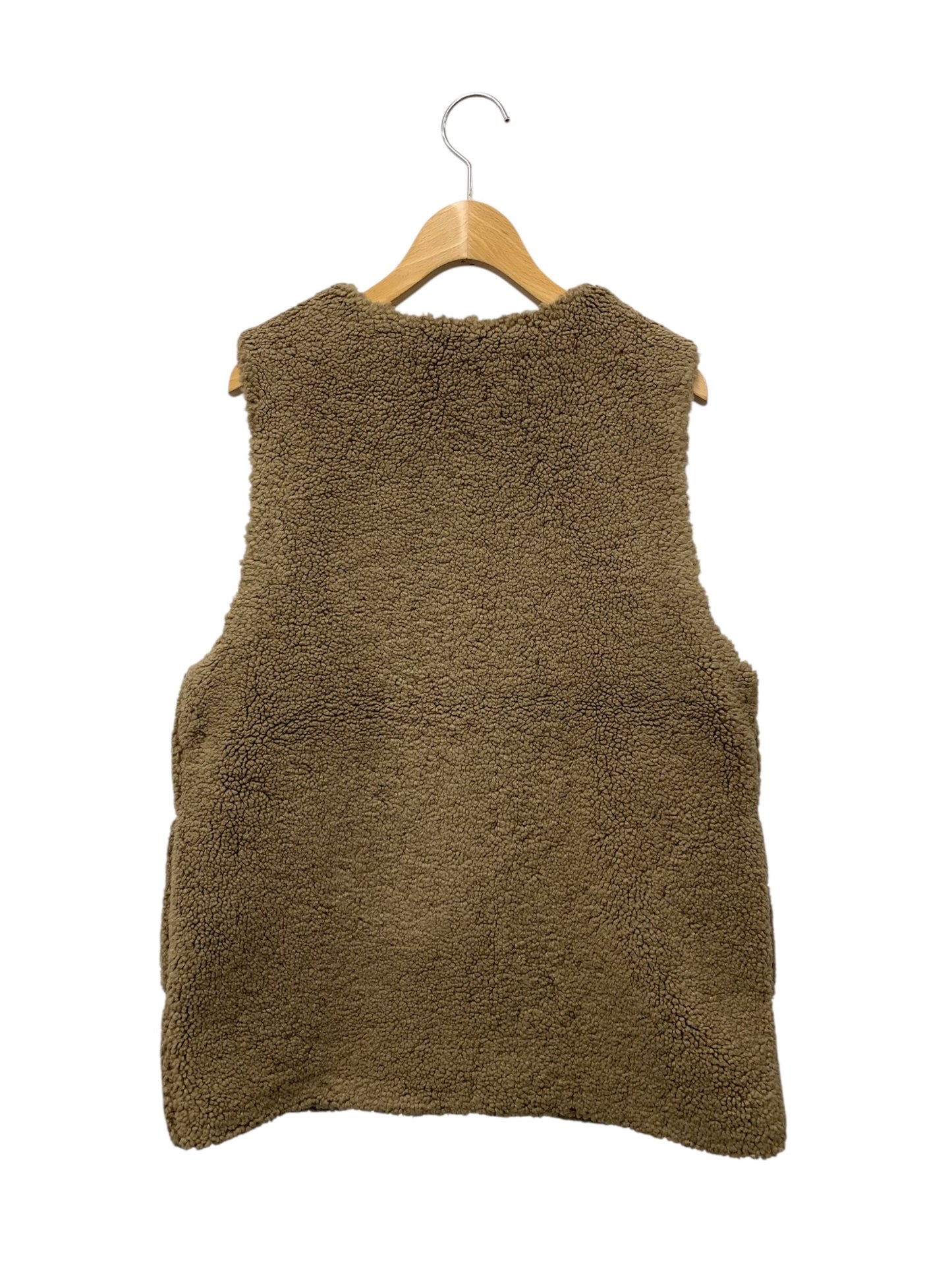 ブルーレーベルクレストブリッジ 55F07-256-45 ベスト 38 ブラウン ボア ジップアップ ITNQ6ER79RU0