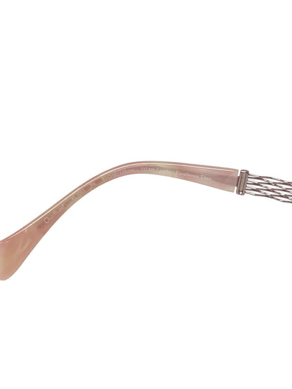 ラインアートシャルマン XL1093　 メガネ ピンク マーブル柄 ラインストーン ITYWN6WDQ97G 【SALE】