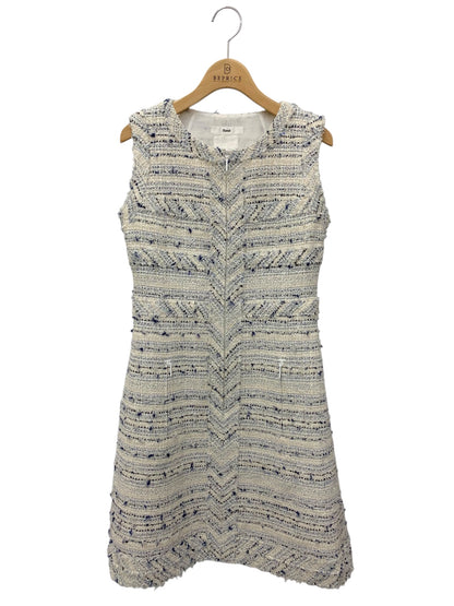 ルネ 6616220 ワンピース 34 ホワイト TISSUE ツイード IT8OKTYNB320