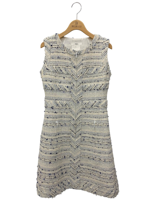 ルネ 6616220 ワンピース 34 ホワイト TISSUE ツイード IT8OKTYNB320