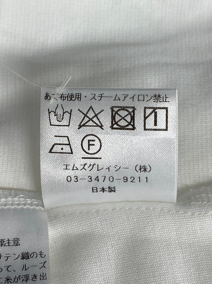 エムズグレイシー フラワーモチーフ付き 515108 カットソー 38 ホワイト  ロゴ ITQEQHTE801E