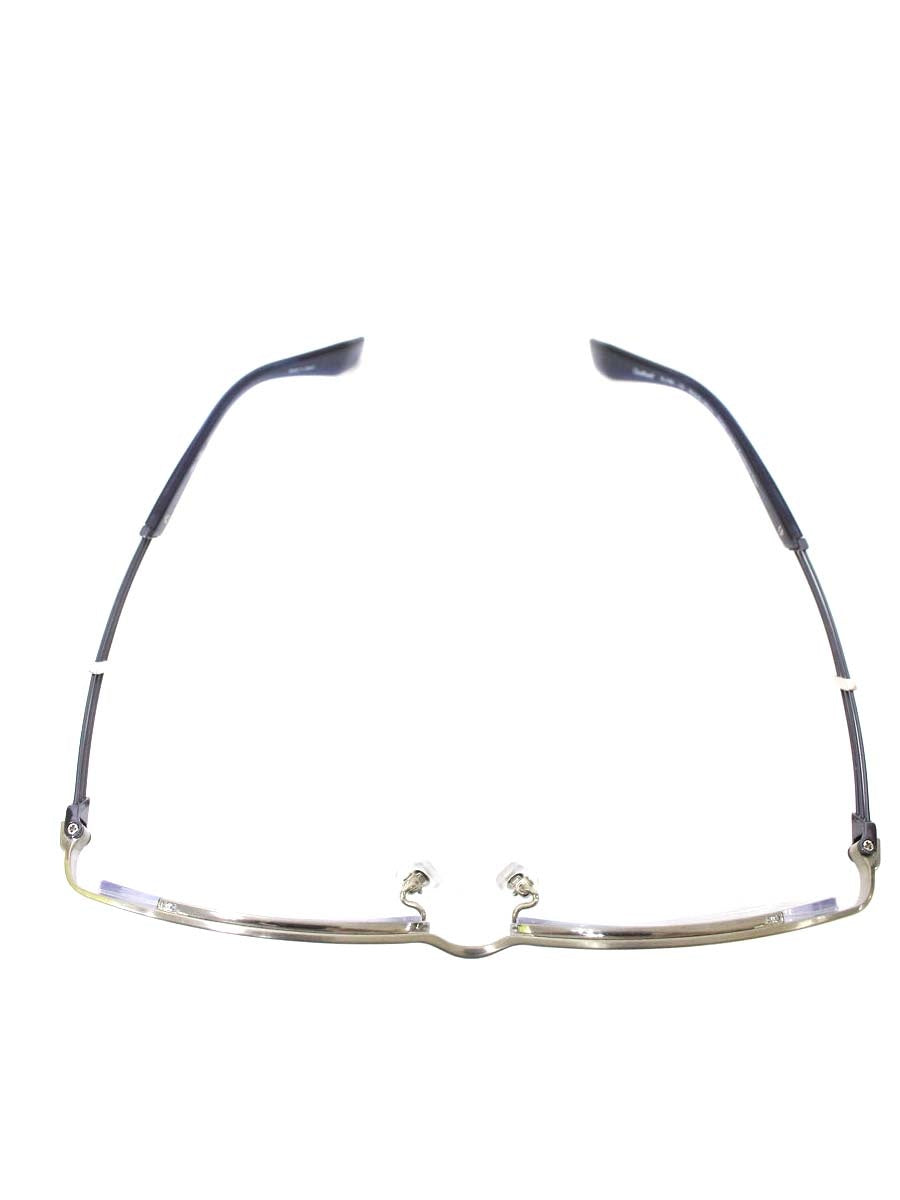 ラインアートシャルマン テノール・コレクション XL1469-LG メガネ シルバー/ネイビー コンビフレーム ハーフリム スクエア ITFMT6CUQTCC 【SALE】