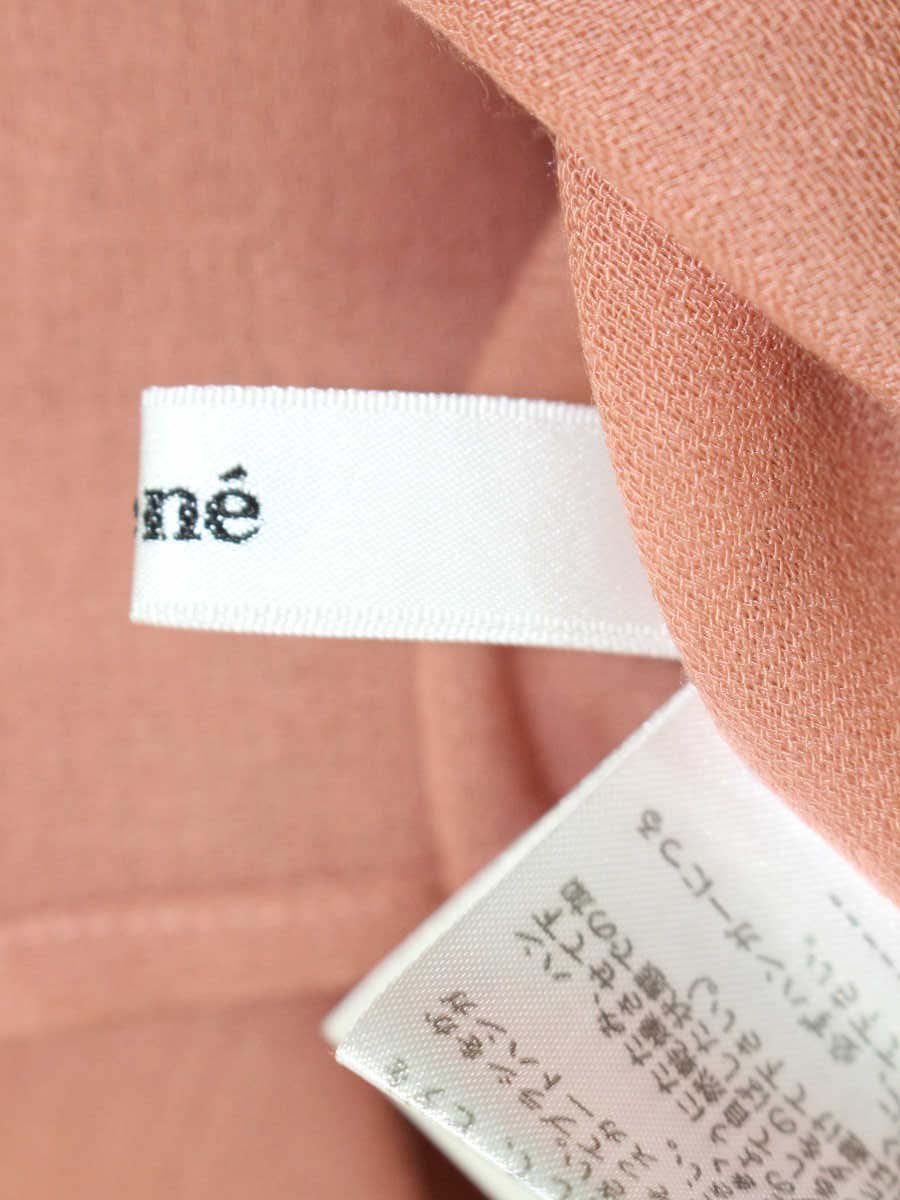 ルネ 6031120 ブラウス 34 ピンク リボン タック フリル オーガンジー ITJ0JF9FQTRS