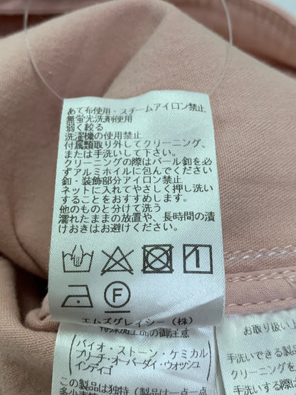 エムズグレイシー 514116 38 ピンク ビジュー襟 デニムジャケット ITCHNDODTYZK