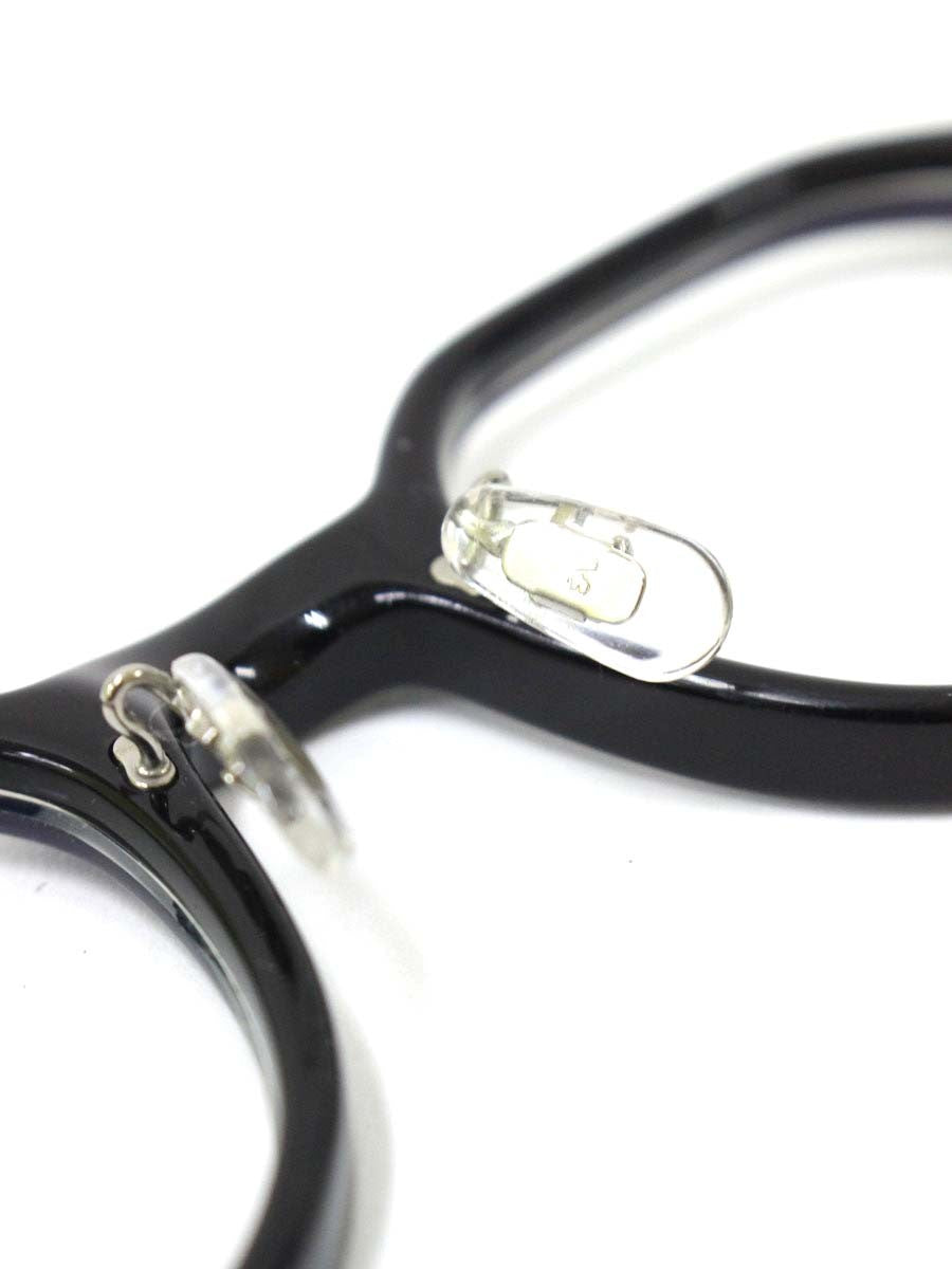 アイヴァン Ramsey(45) メガネ ブラック/シルバー セルフレーム フルリム ボストン IT81EYV2J6PV