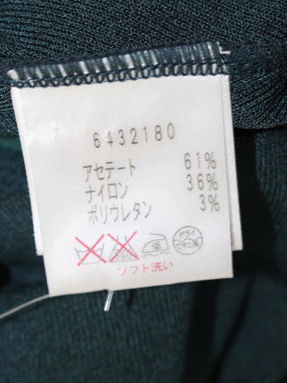 ルネ 6432180 カーディガン 38 グリーン ジップアップ パール フラワーチャーム ITEEWU04YDWL