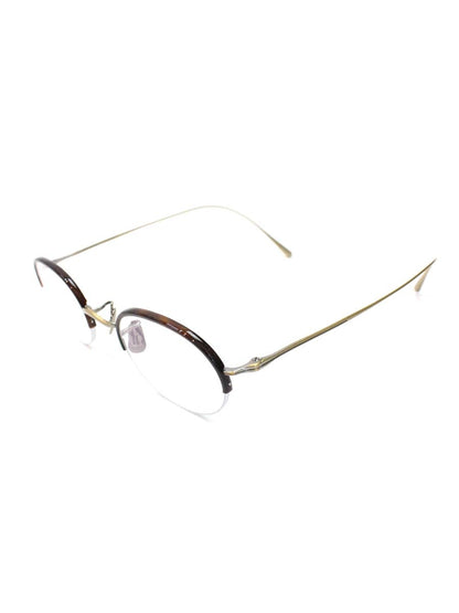 アイヴァン7285 1003 メガネ EV DEMI2/ANTIQUE GOLD コンビフレーム ナイロール オーバルシェイプ ITS6NHDIFL9B