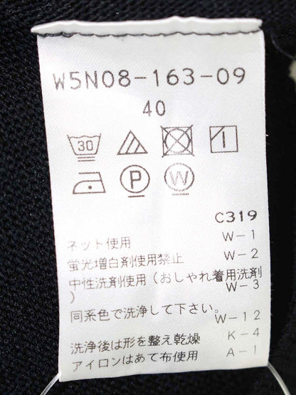 トゥービーシック W5N08-163-09 ニット 40 ブラック 無地 ITK5ZJVH2FXL