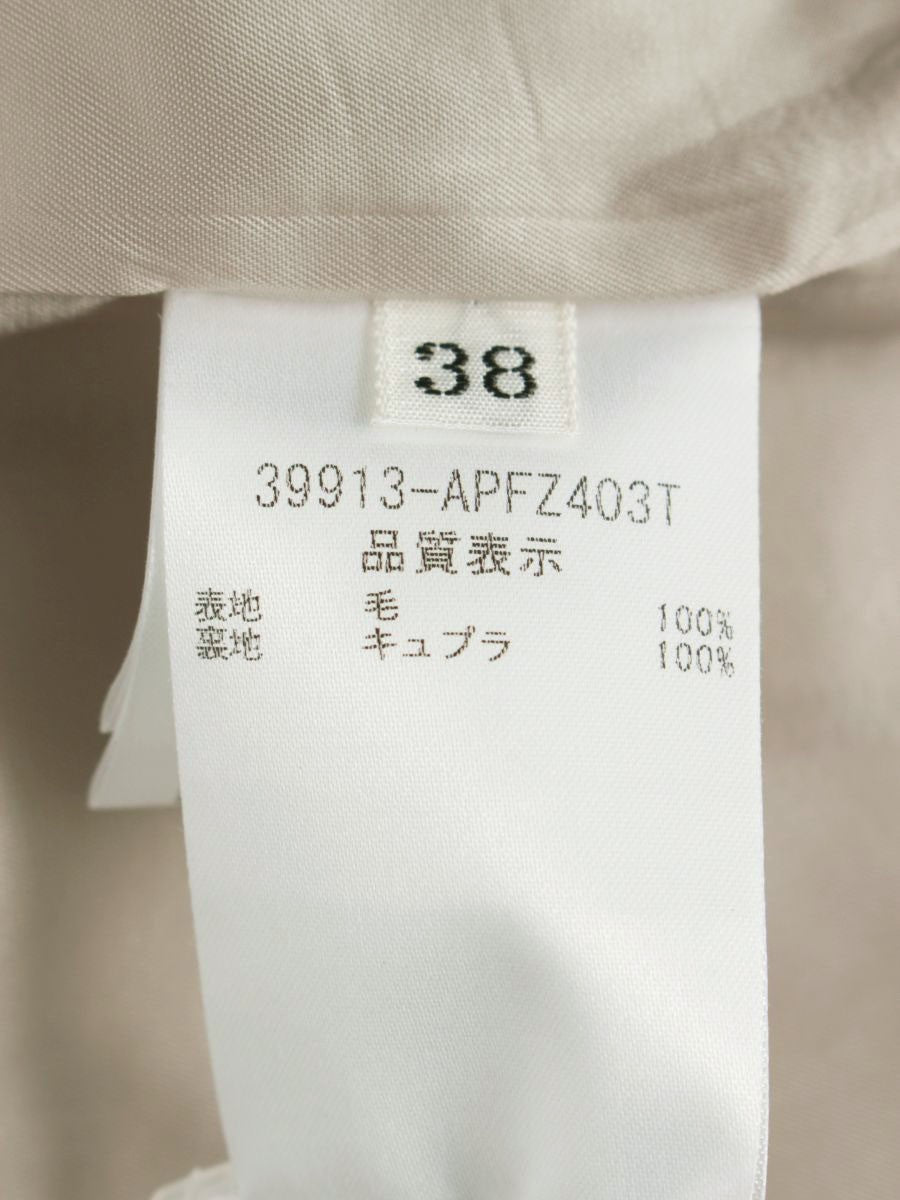 フォクシーブティック 39913 パンツ 38 ベージュ ワイド ウール ITT43A1GJHSQ