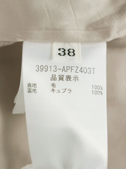 フォクシーブティック 39913 パンツ 38 ベージュ ワイド ウール ITT43A1GJHSQ