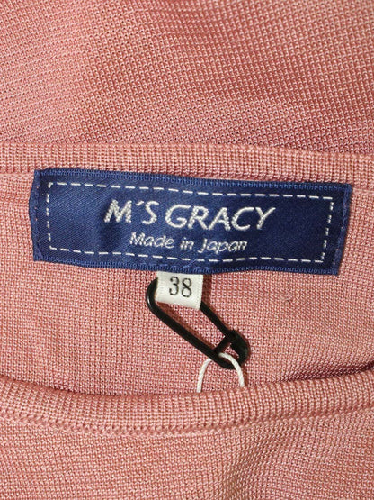 エムズグレイシー 918502 ニット セーター 38 ピンク スパンコール リボン ITAHG0MVH032