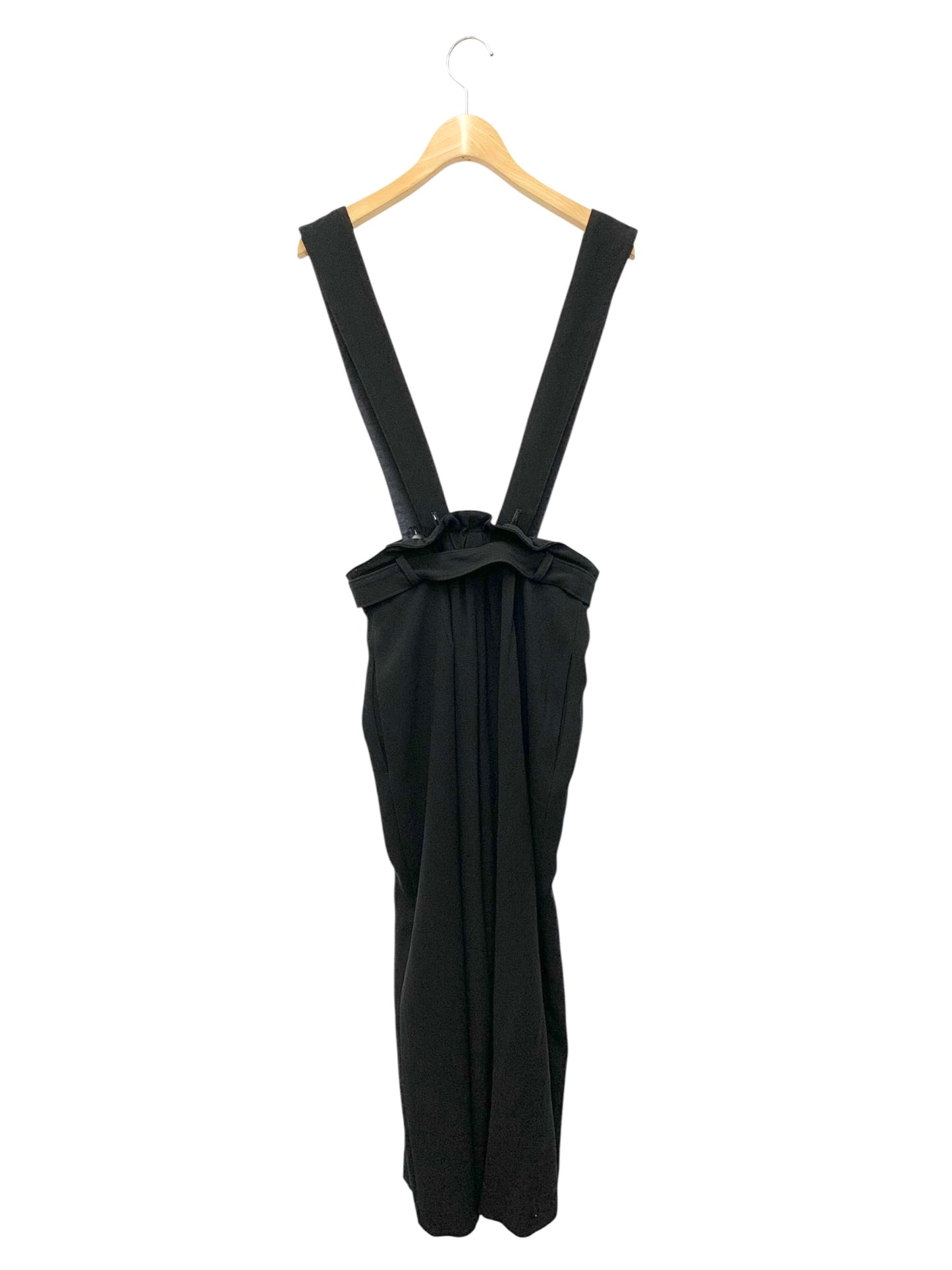 エムズグレイシー 016103 ワイドパンツ 40 ブラック サスペンダー ITGAXAHW9QIZ 【SALE】