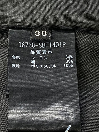 フォクシーブティック 36738 Tシャツ カットソー 38 ブラック フリル ノースリーブ IT98JWNWWS1C