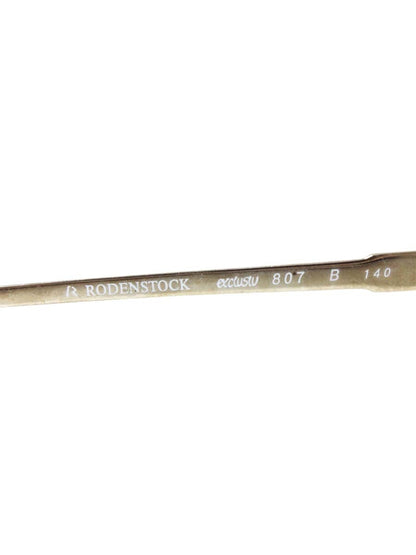 ローデンストック 807 メガネ ゴールド メタルフレーム ハーフリム IT1PCF1JY9U0