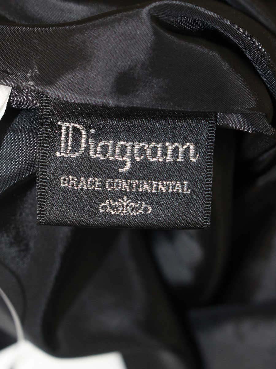 ダイアグラム 3643 5059-0 ワンピース 36 ブラック フリル フレア ITXP8IOSPATW