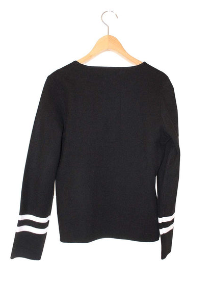 エムズグレイシー Trad No-Collar Cardigan 918529 カーディガン 38 ブラック IT5NR5N7DG00